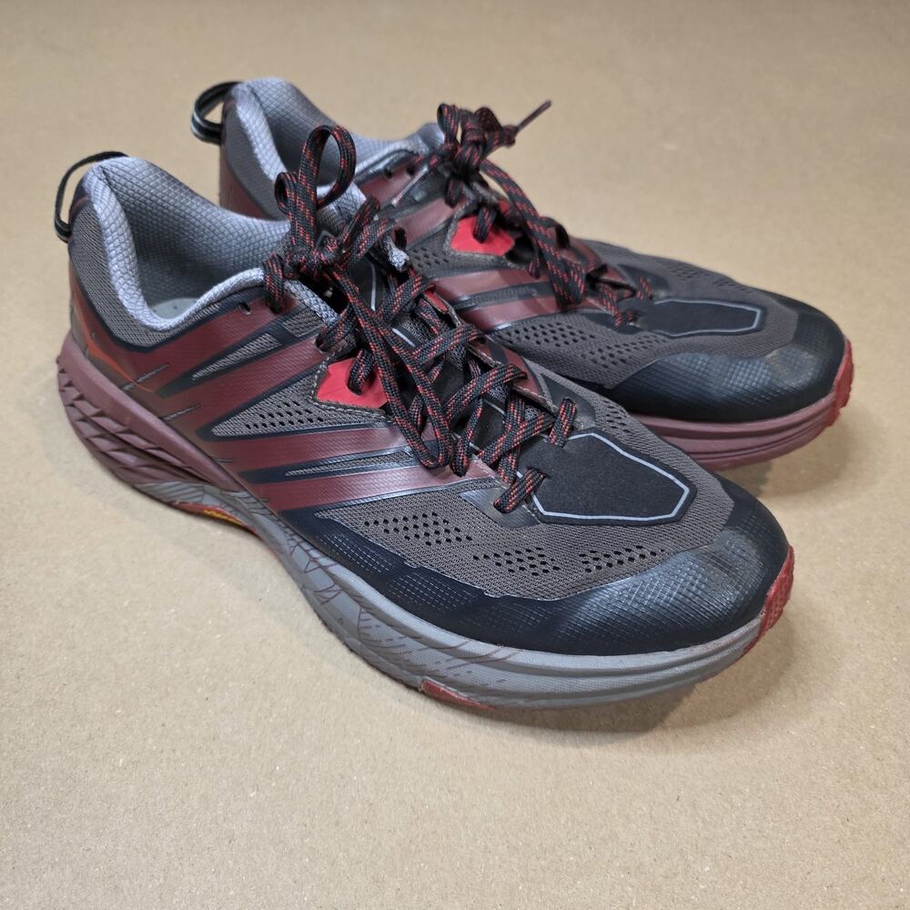 Hoka One SPEEDGOAT 3 Men's Charcoal Trail Running Shoes 1099733 PPRT Size 11.5